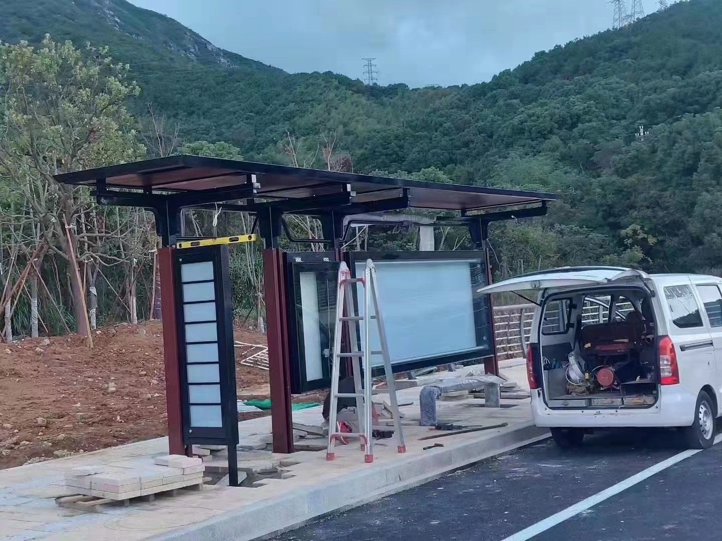 候車亭實物圖 候車亭實物圖